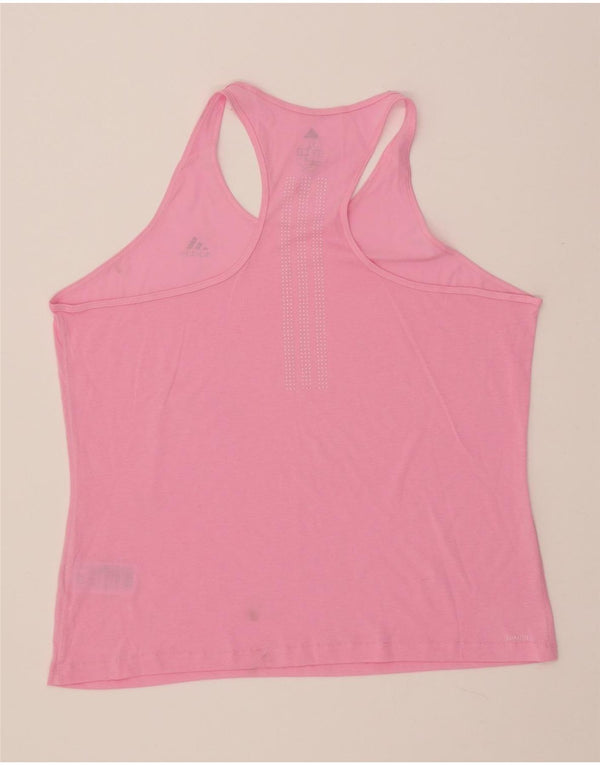 ADIDAS Womens Climalite Vest Top UK 20/22 XL Rosa Poliéster