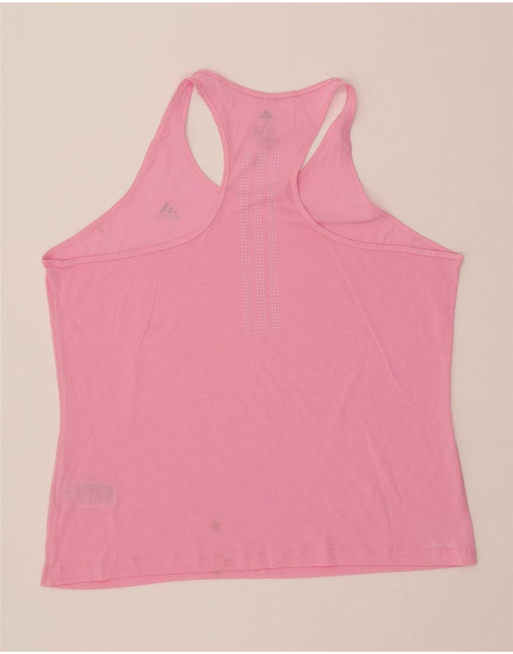 ADIDAS Womens Climalite Vest Top UK 20/22 XL Rosa Poliéster