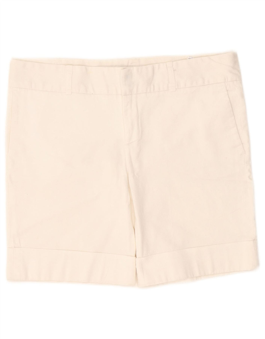 Zara Womens Chino Shorts EU 40 Médio W30 Algodão Branco