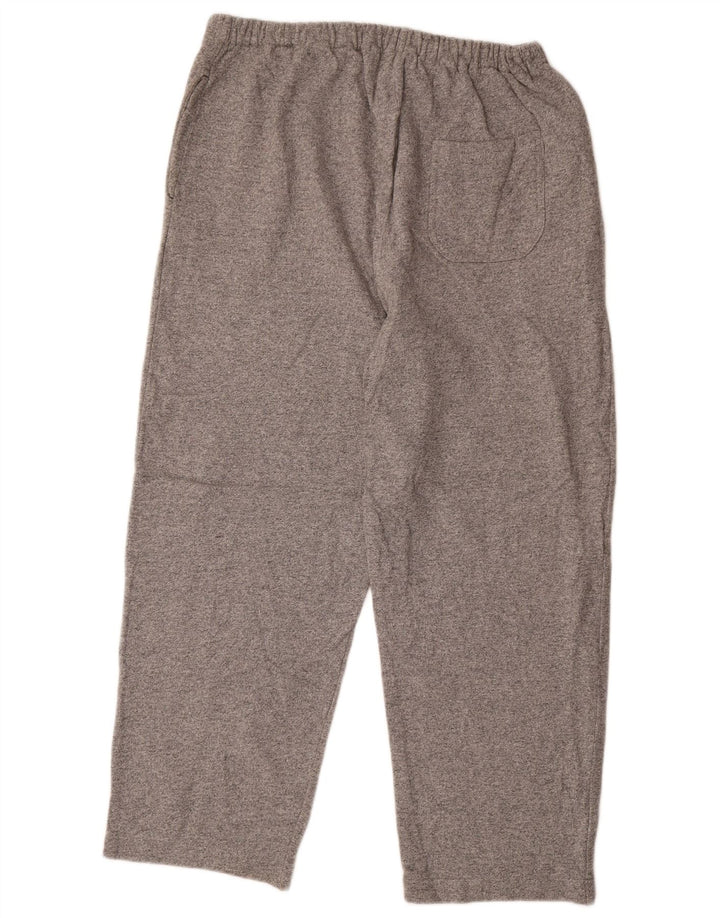 Calça de treino masculina Champion grande algodão manchado cinza