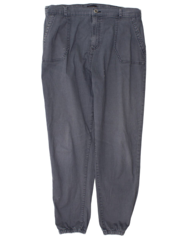 Calça jogger feminina Marks & Spencer Reino Unido 18 XL W36 L30 algodão cinza