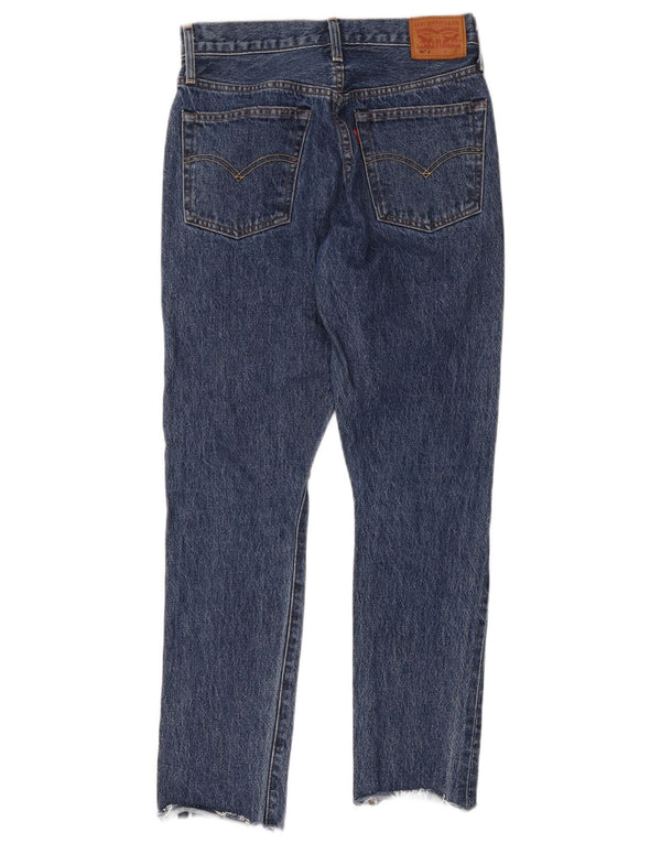 Calça jeans masculina Levi's 501 Straight W26 L28 azul algodão