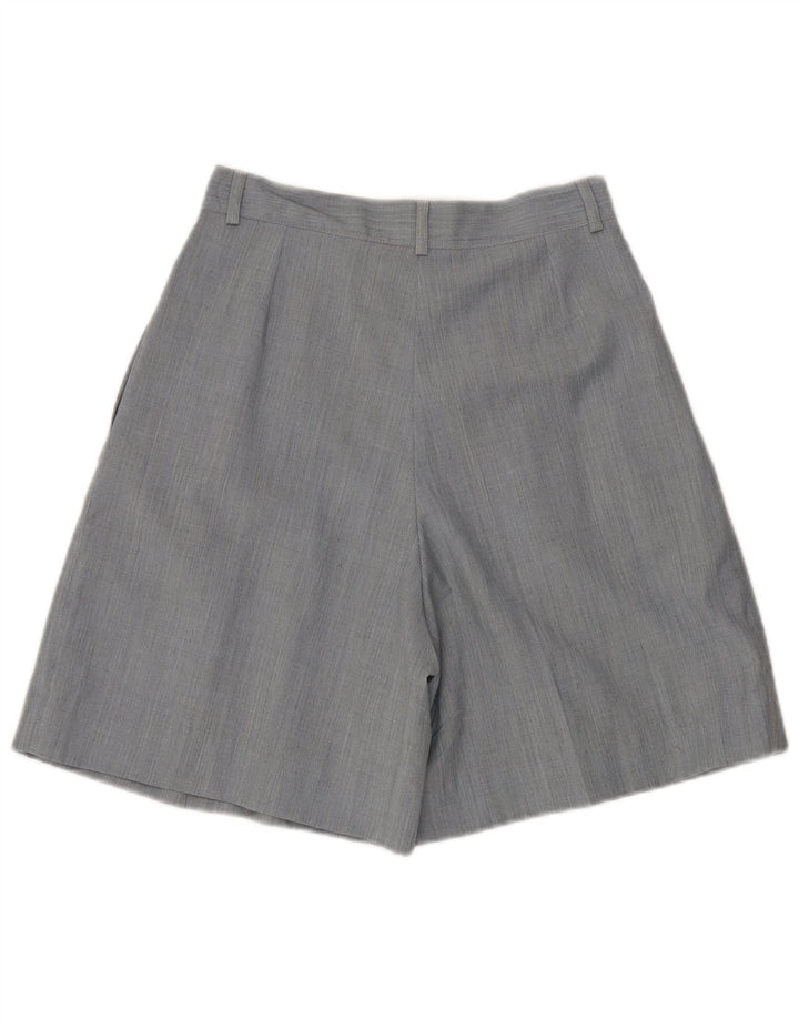 Olivia Hassler Shorts feminino casual de cintura alta IT 42 médio W28 lã azul