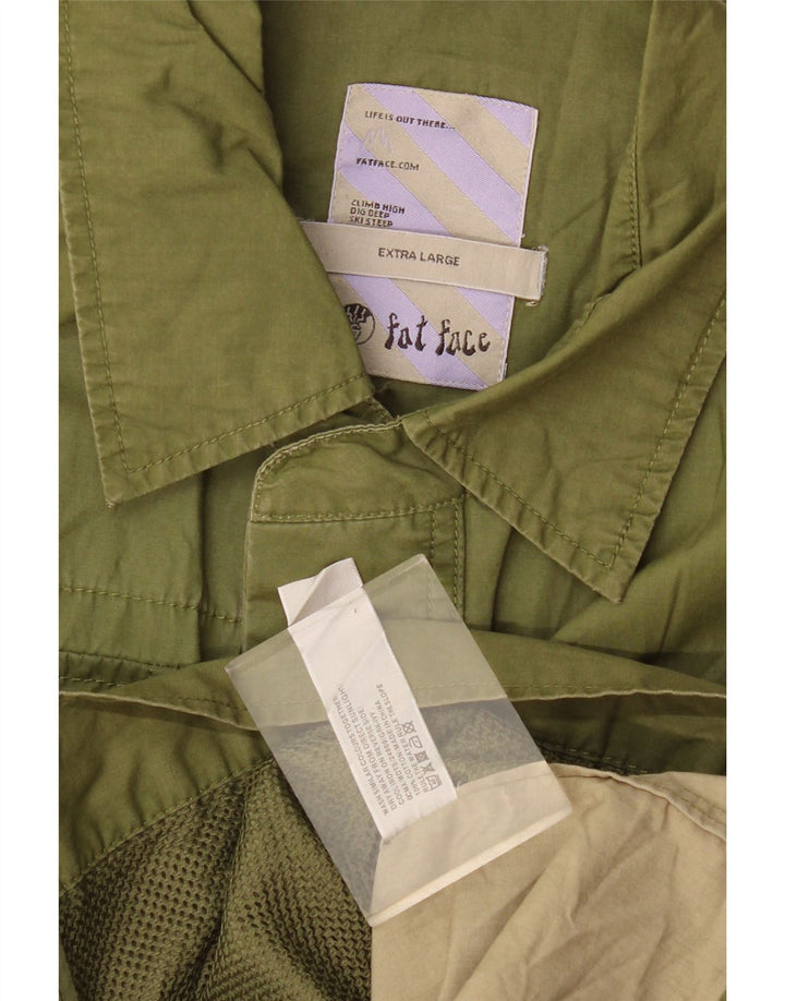 Jaqueta utilitária masculina Fat Face UK 42 XL algodão verde