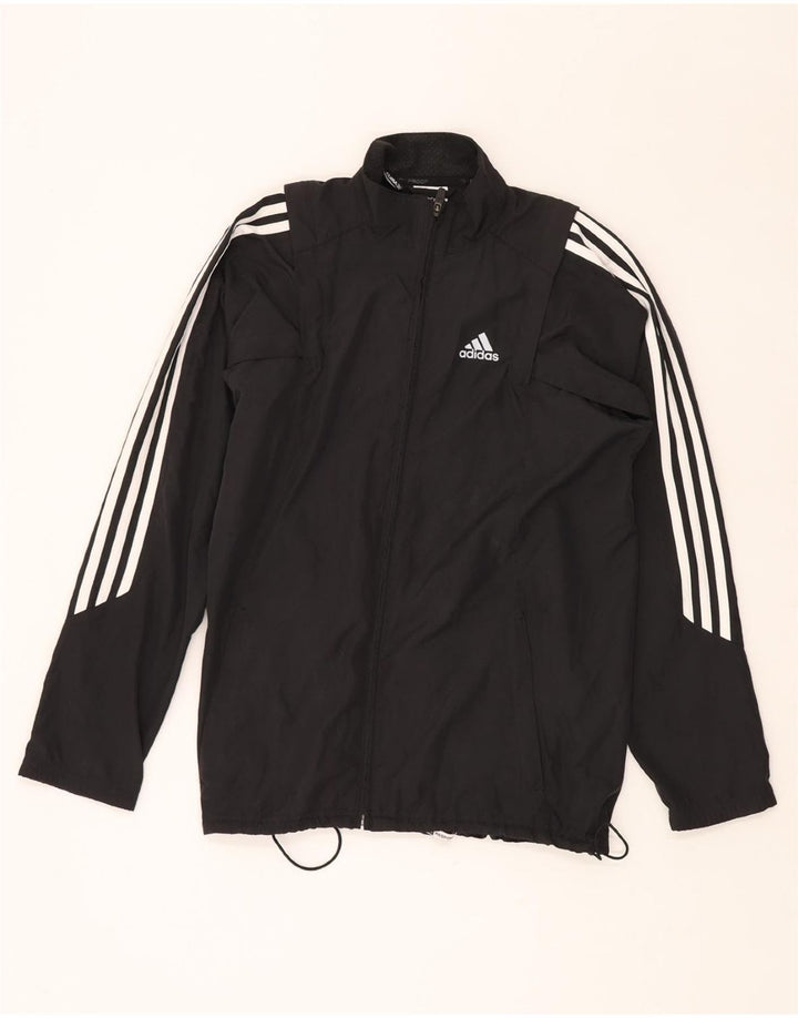ADIDAS Mens Climalite Rain Jacket UK 36 Pequeno Poliéster Preto