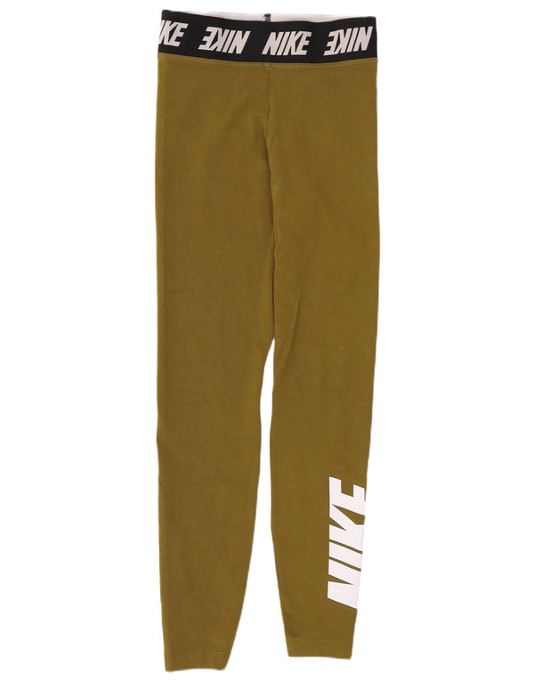 Leggings Nike Femininas Graphic UK 4 XS Verde Algodão Esportes