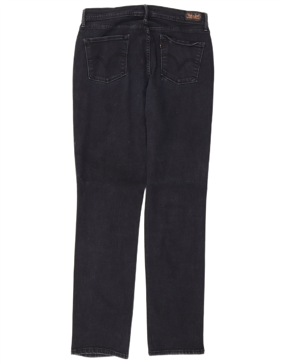 Calça jeans feminina LEVI'S 512 skinny US 12 grande W31 L32 azul marinho