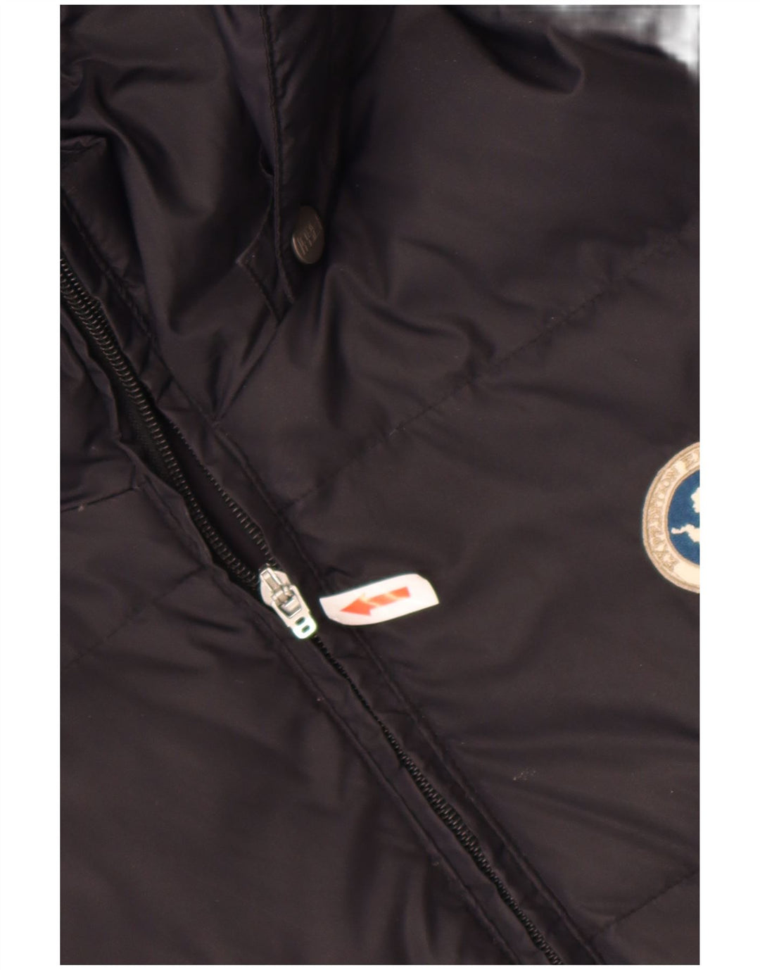 Jaqueta masculina acolchoada com capuz Napapijri UK 38 médio preto