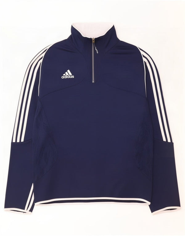 Jaqueta Adidas Masculina Pulôver Treino Top Reino Unido 44/46 Grande Azul Marinho