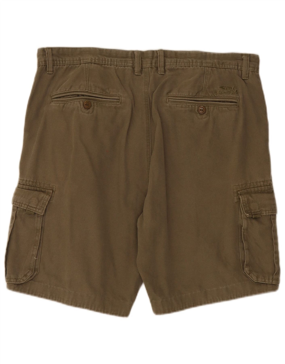 Shorts cargo masculino Weird Fish W38 XL algodão cáqui