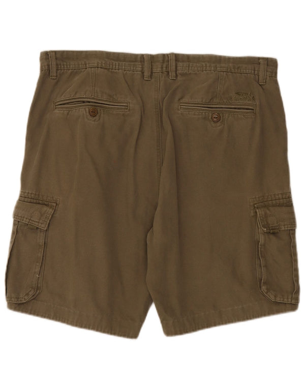 Shorts cargo masculino Weird Fish W38 XL algodão cáqui