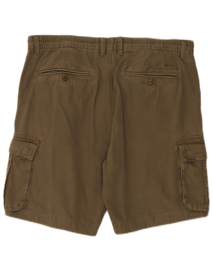 Shorts cargo masculino Weird Fish W38 XL algodão cáqui