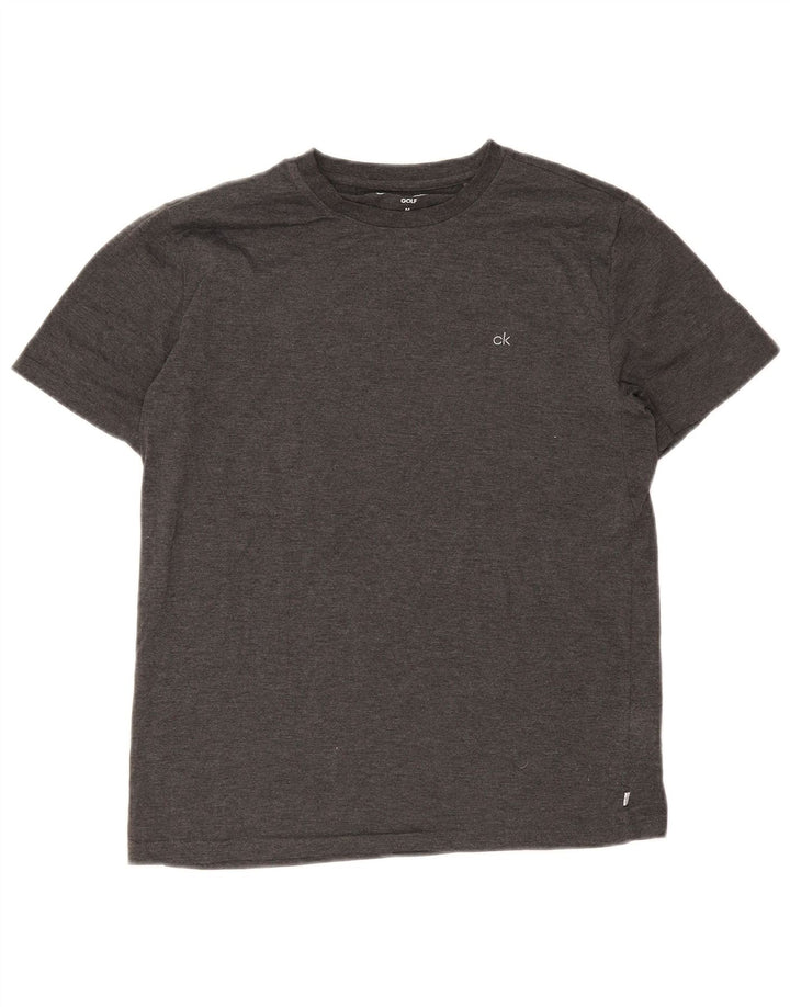 Camiseta masculina Calvin Klein cinza médio poliéster