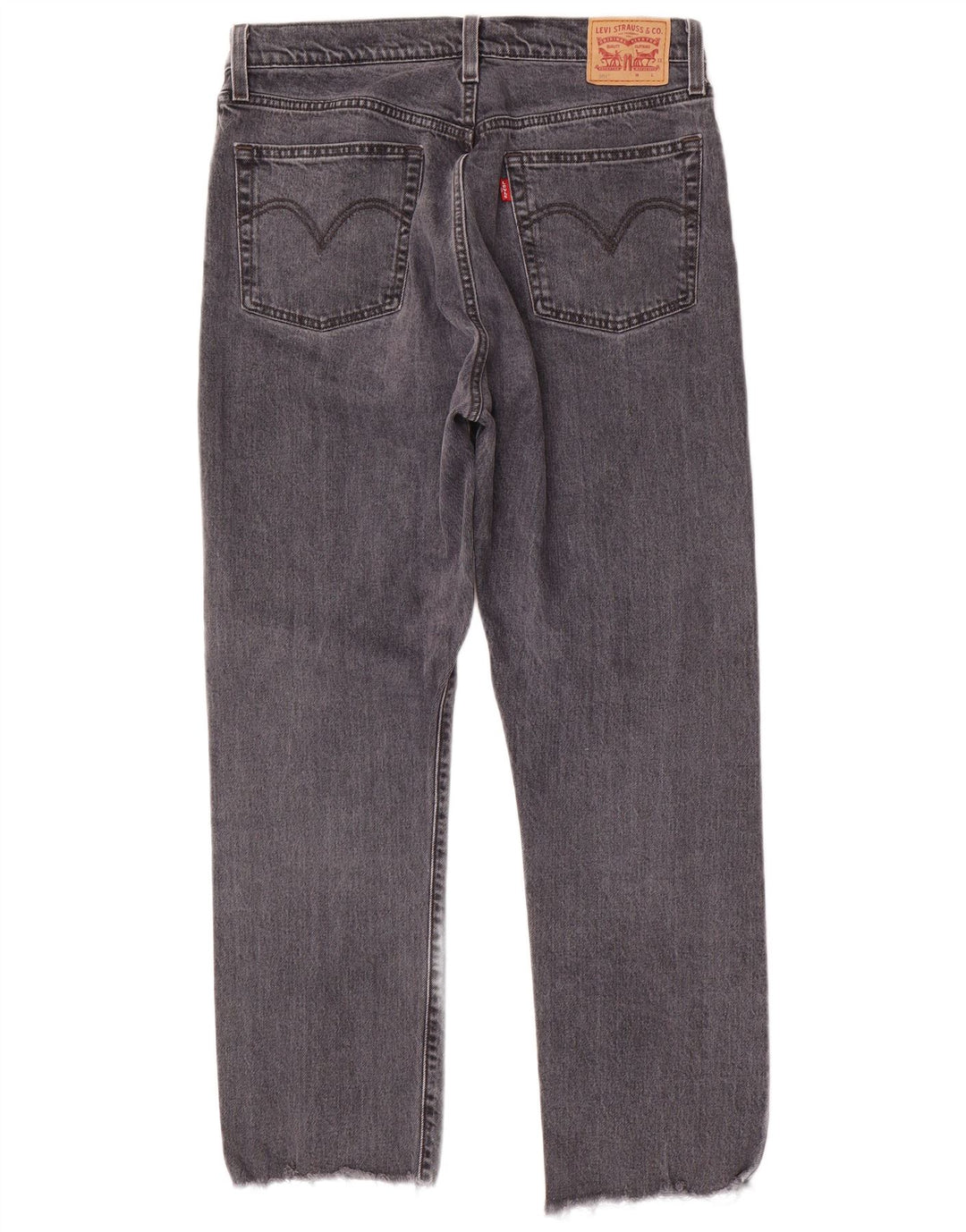 LEVI'S Masculino 501 Straight Jeans W31 L28 Algodão Cinza