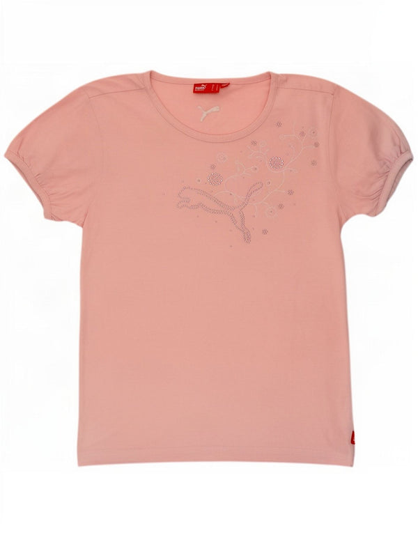 Puma Camiseta Feminina Graphic Top UK 10 Pequena Rosa