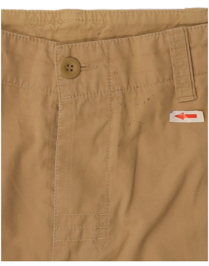 Shorts cargo masculino Meltin' Pot W34 grande algodão bege
