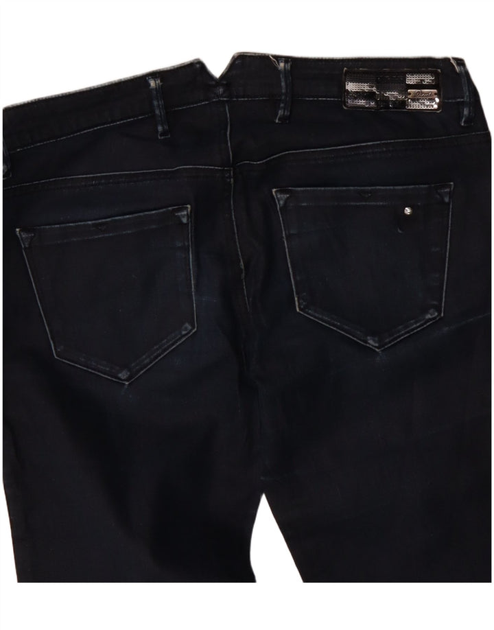 DIESEL Feminino Cherick Slim Tapered Jeans W27 L32 Azul Marinho Algodão