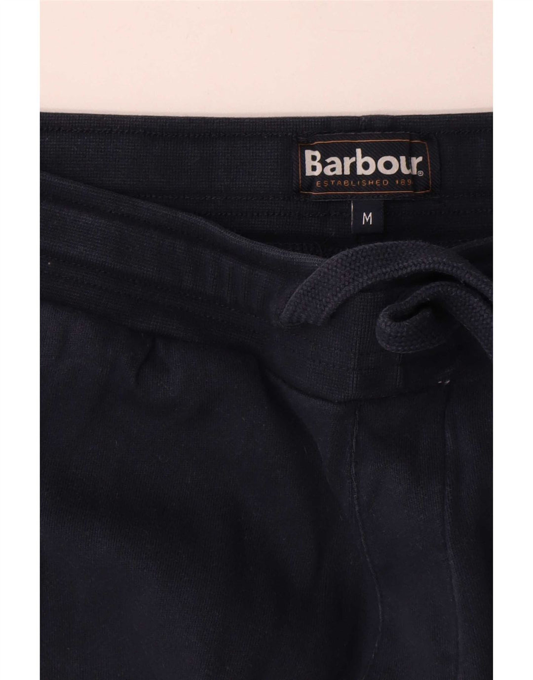 Barbour Calça de treino masculina Joggers médio algodão azul marinho