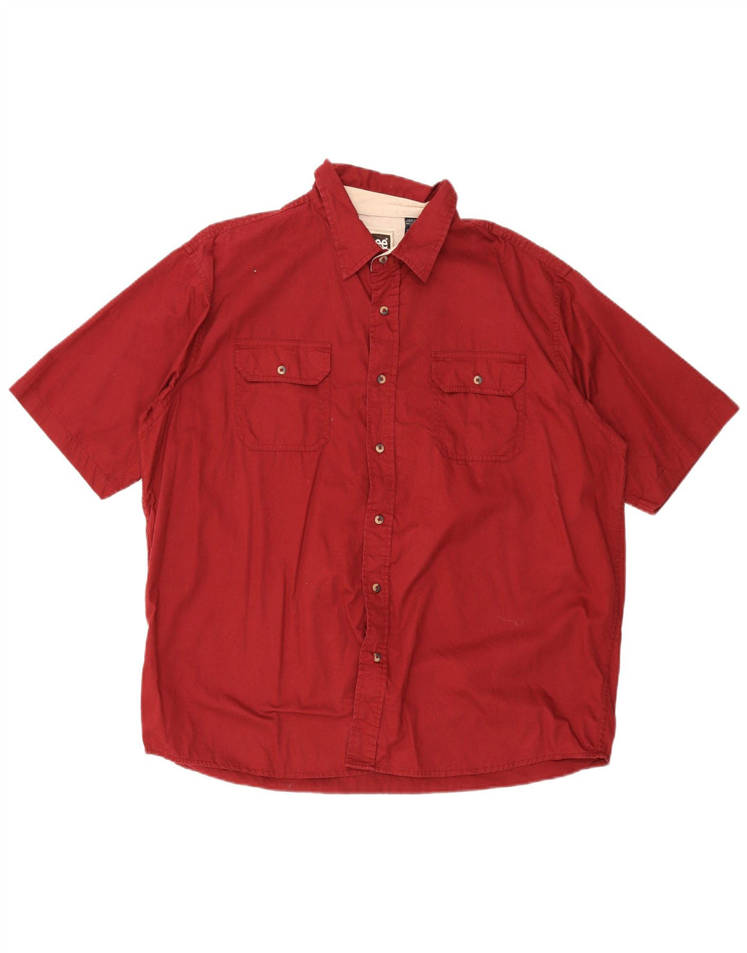 Camisa masculina Lee manga curta regular fit XL algodão vermelho