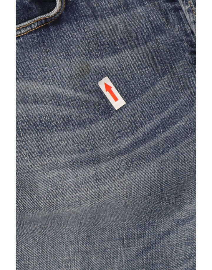 Calça jeans reta masculina Roy Rogers W34 L32 algodão azul