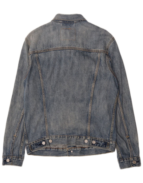 Jaqueta jeans masculina Levi's UK 38 algodão azul médio