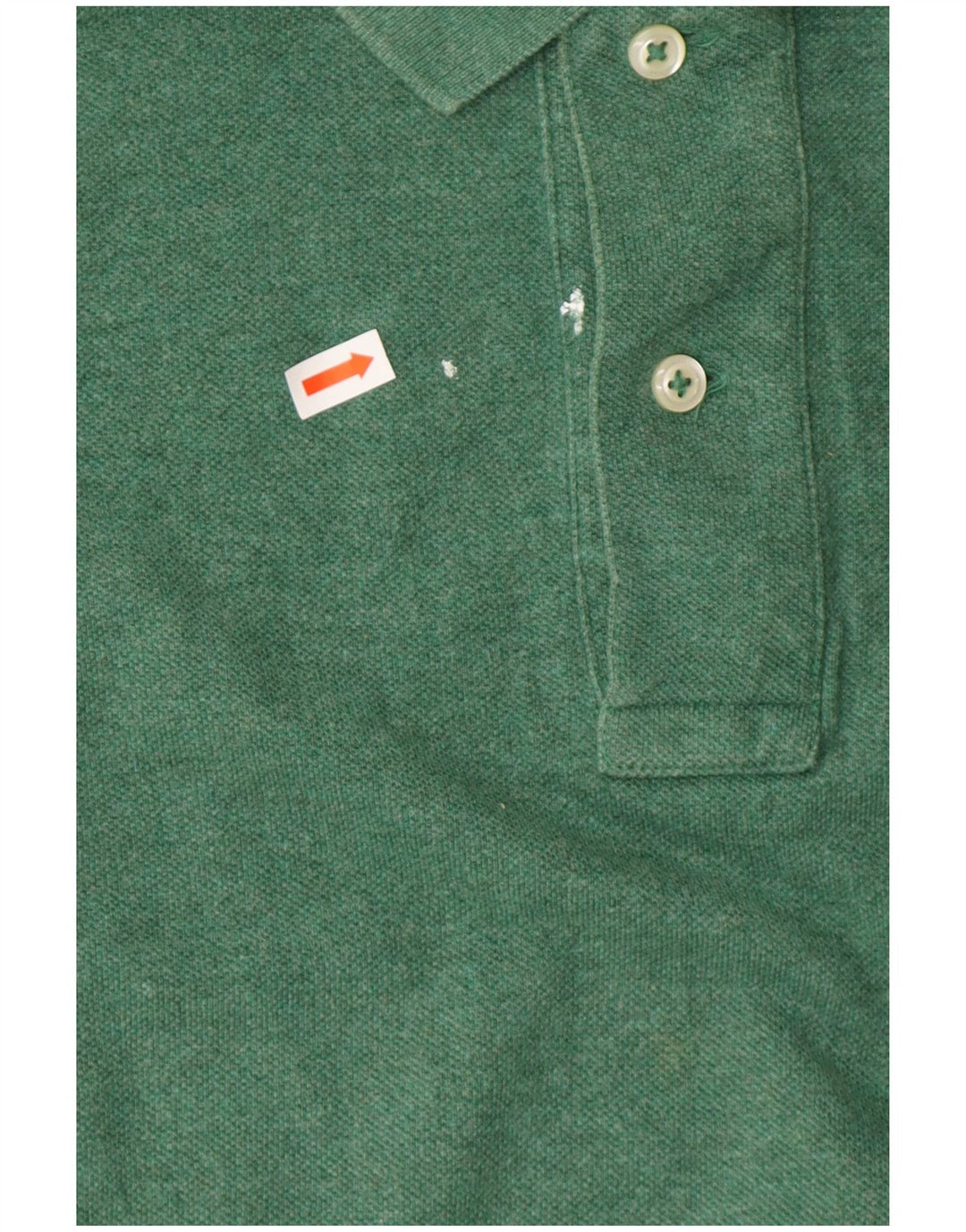 POLO RALPH LAUREN Camisa polo masculina de manga comprida algodão verde médio