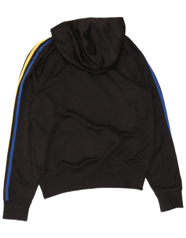Adidas Mens Zip Hoodie Suéter Médio Preto Poliéster