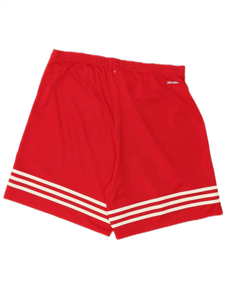 Adidas Mens Climalite Sport Shorts Grande Poliéster Vermelho