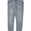 Zara Mens Jeans Slim Distressed UE 42 Grande W32 L28 Azul