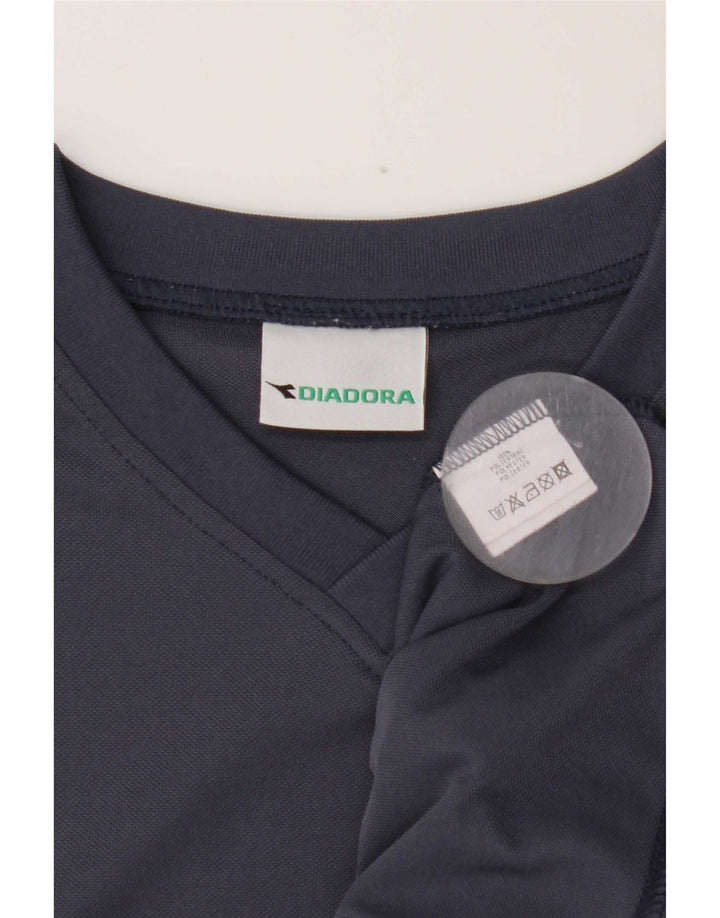 Camiseta masculina Diadora Top médio azul marinho poliéster