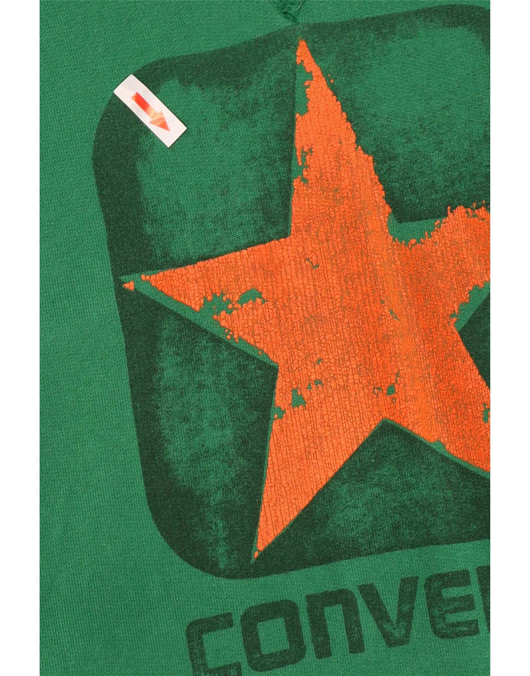Converse masculino gráfico moletom com capuz grande algodão verde
