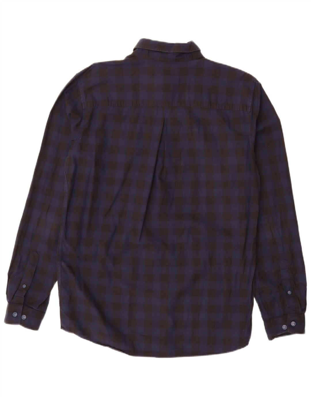 Camisa masculina JACK & JONES slim fit grande algodão guingão preto