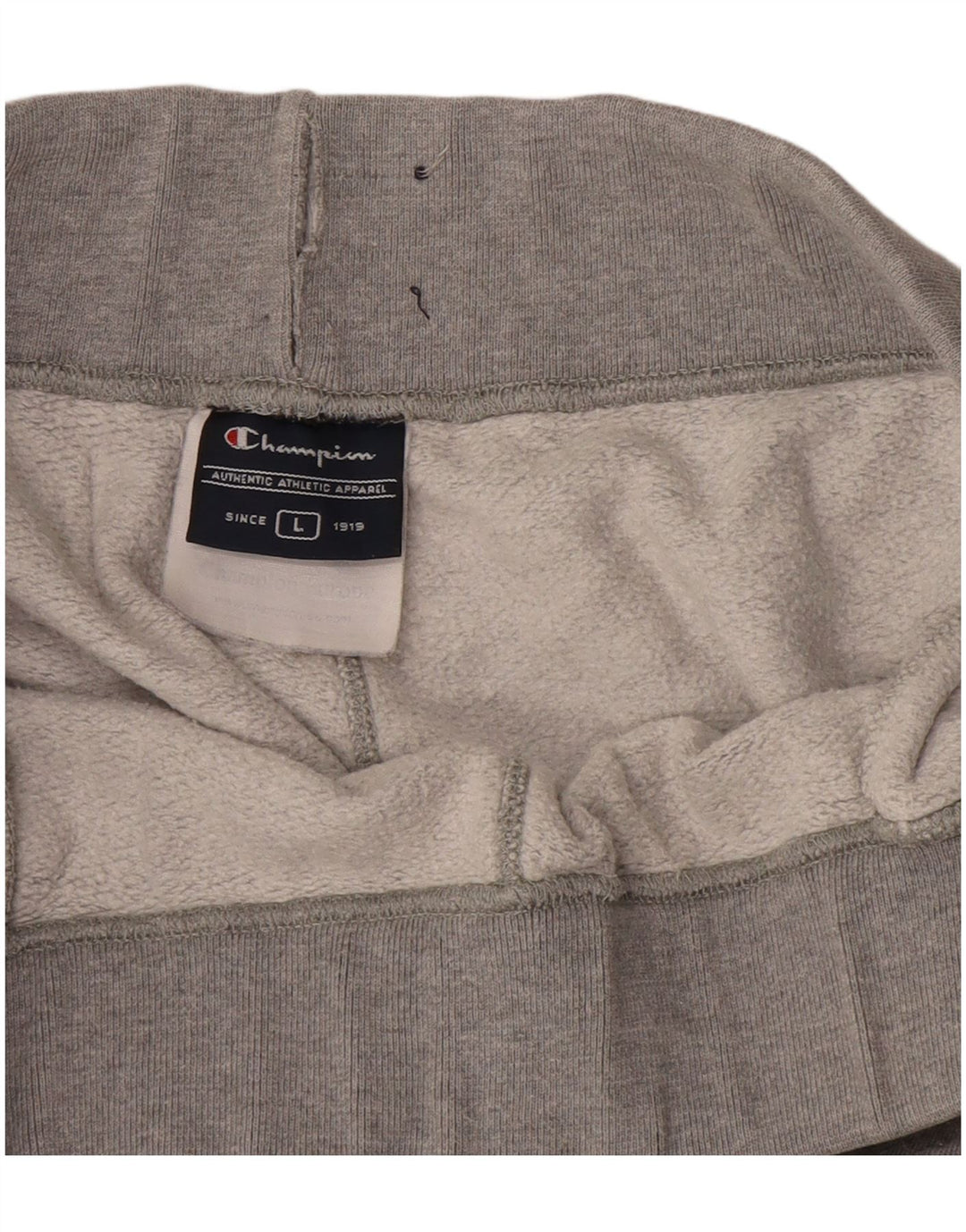Shorts esportivos masculinos Champion grande algodão manchado cinza