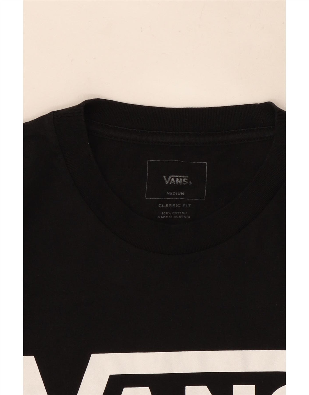 Camiseta Vans Masculina Classic Fit Graphic Top Médio Algodão Preto