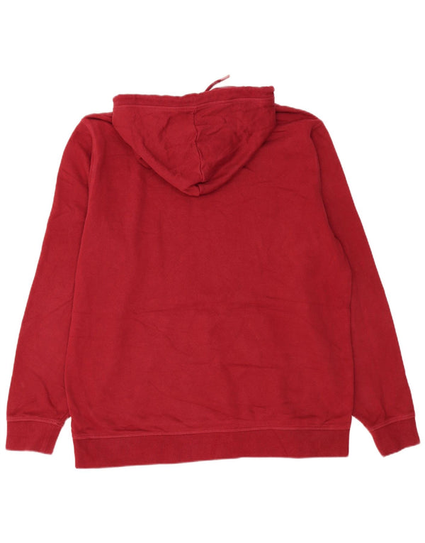 Suéter com capuz masculino Penguin XL algodão Borgonha