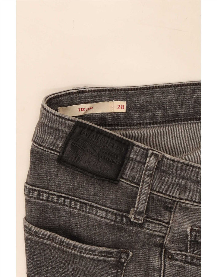 Jeans feminino Levi's 712 Slim W28 L26 cinza