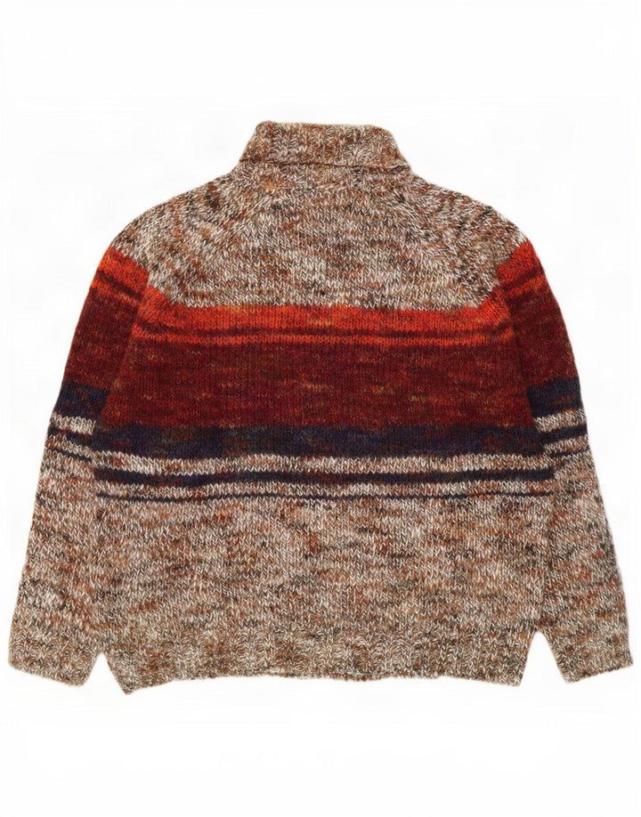 Suéter masculino com gola redonda da By American, médio multicolorido Fair Isle