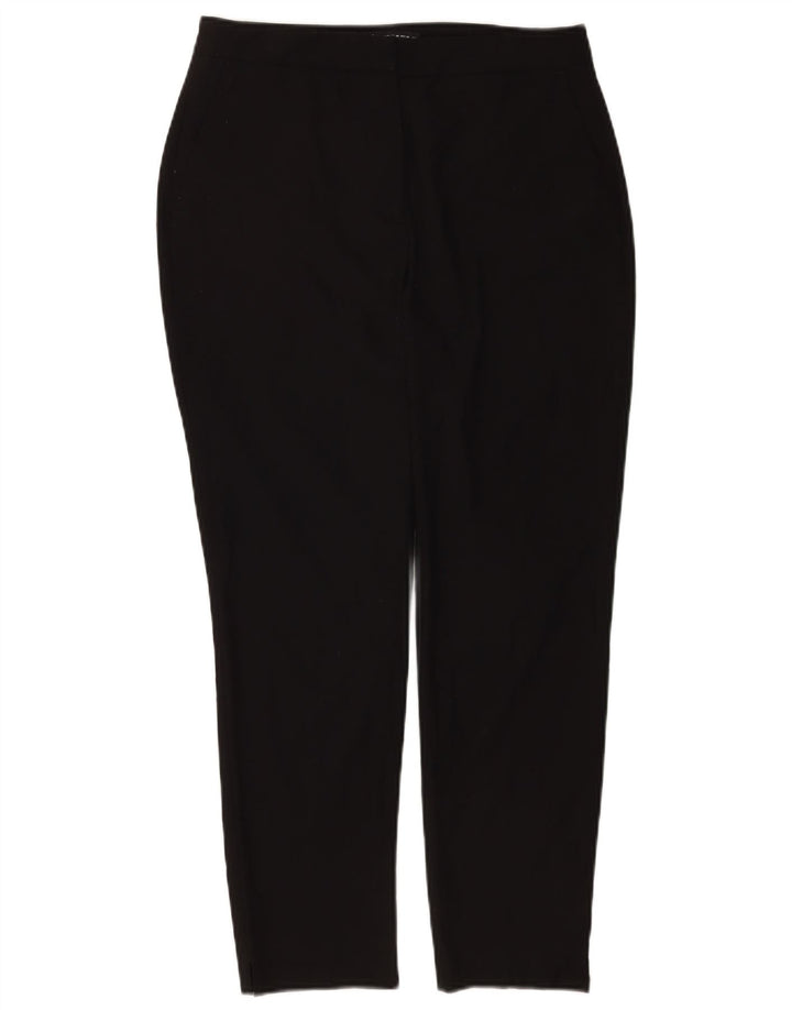 Calça feminina Zara Slim Cropped UE 38 Pequeno W28 L26 Poliéster Preto