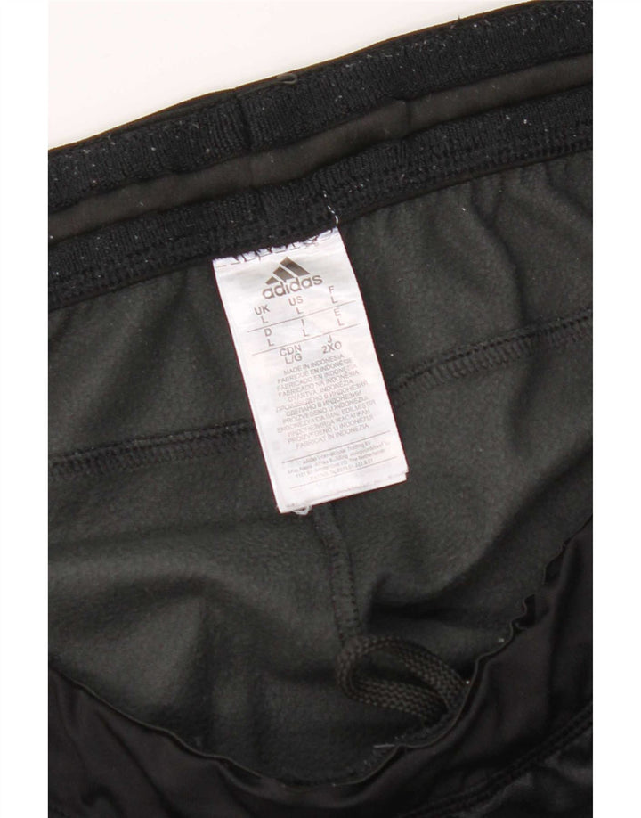 Calça de treino masculina Adidas Climawarm grande poliéster preto