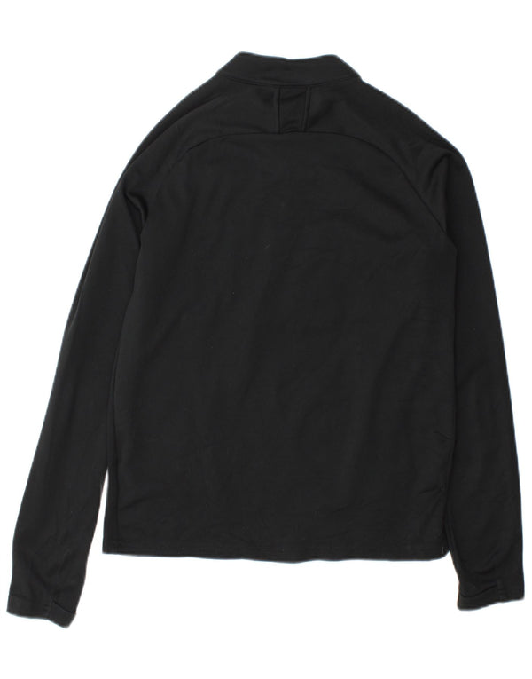 Moletom Nike Boys Dri Fit Zip Neck 12-13 anos grande preto
