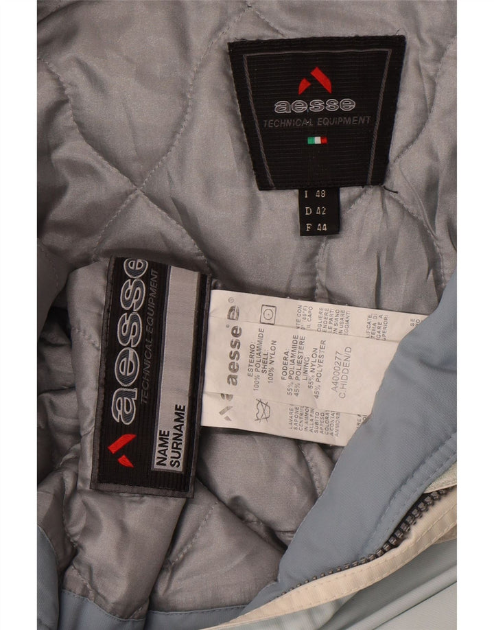 Jaqueta de esqui com capuz feminino Aesse IT 48 XL azul Colourblock poliéster