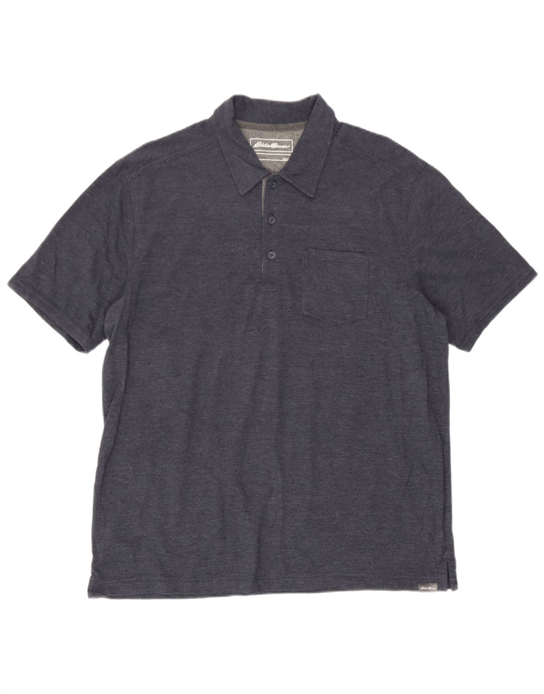 Camisa pólo masculina Eddie Bauer grande algodão azul marinho