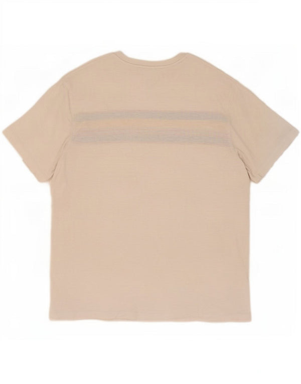 Camiseta masculina Fat Face Top 2XL algodão colorblock branco