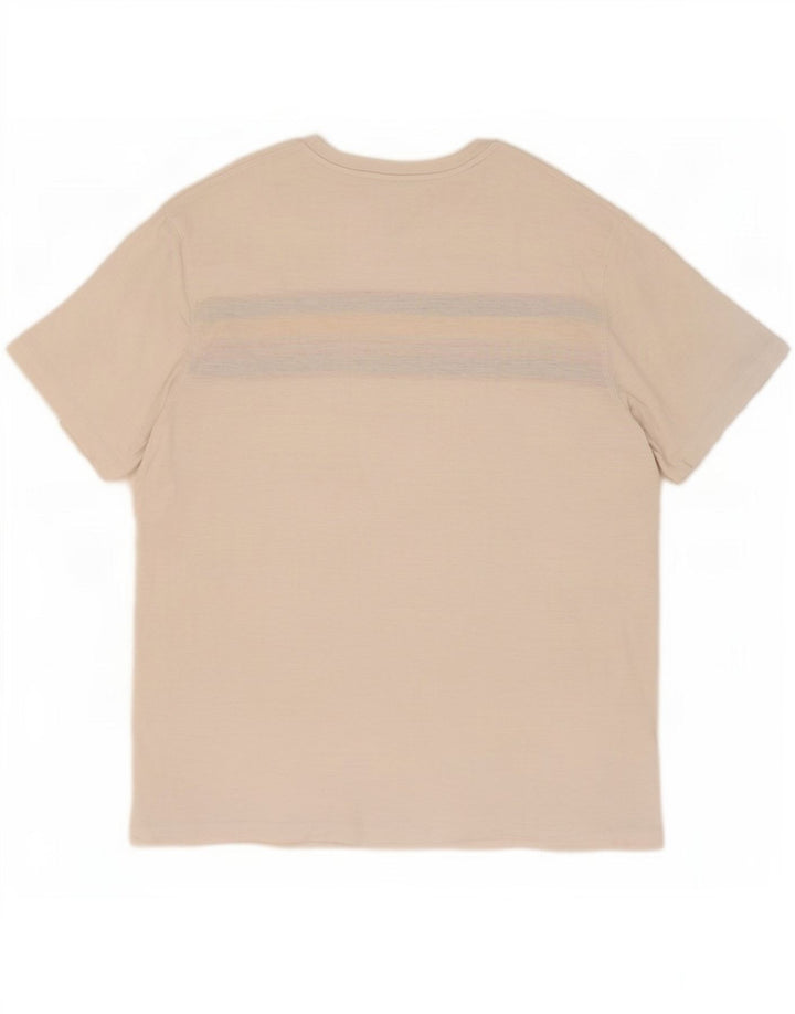 Camiseta masculina Fat Face Top 2XL algodão colorblock branco