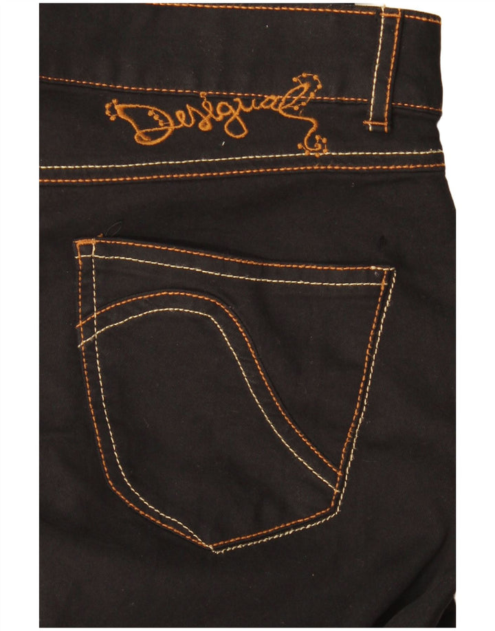 Calça casual slim feminina Desigual W30 L30 preta