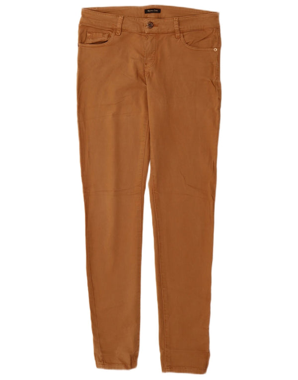 Calça casual skinny feminina Massimo Dutti UE 38 pequena W28 L31 marrom