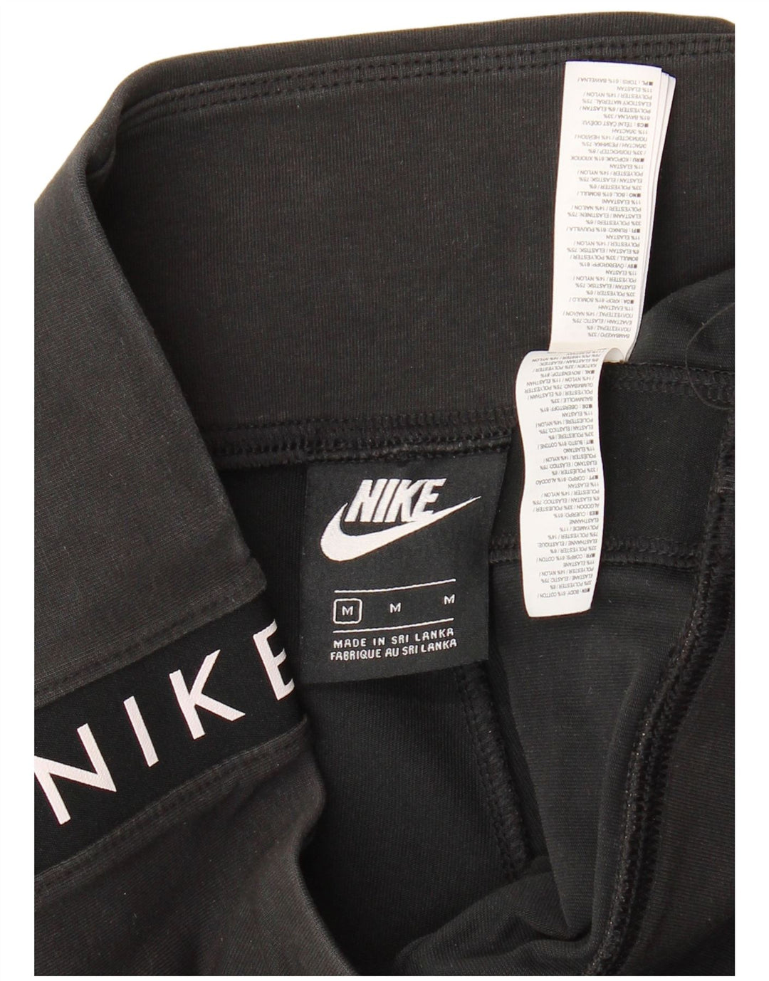 Shorts esportivos gráficos femininos Nike UK 12 médio algodão preto