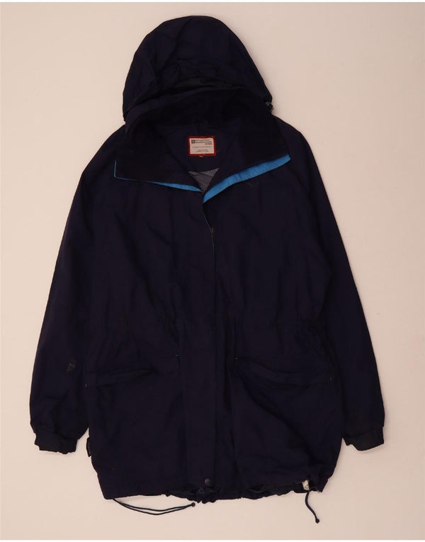 MOUNTAIN WAREHOUSE Capa de chuva feminina com capuz UK 22 3XL azul marinho nylon
