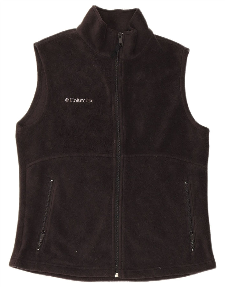 Colete de lã feminino Columbia UK 12 poliéster preto médio