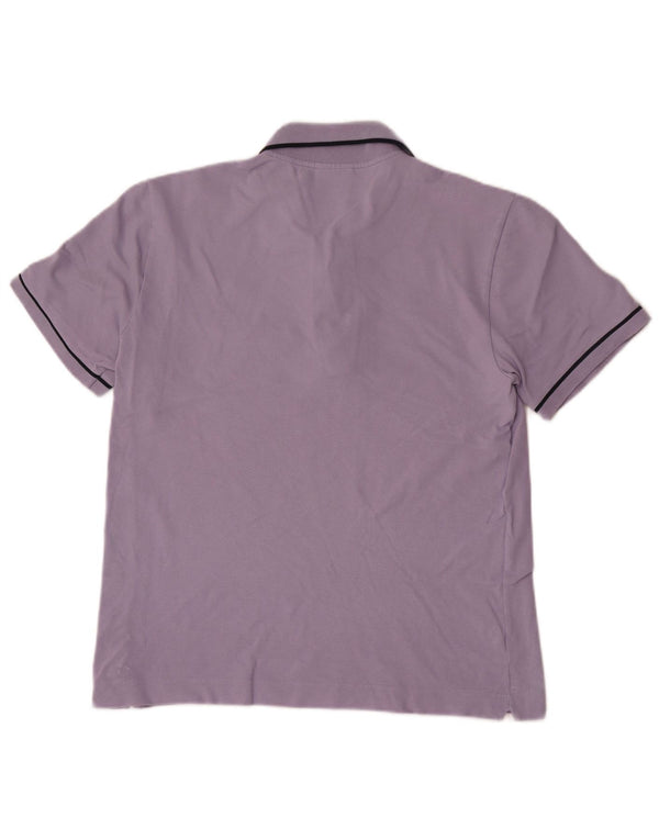 Camisa polo masculina Lacoste tamanho 6 XL algodão roxo